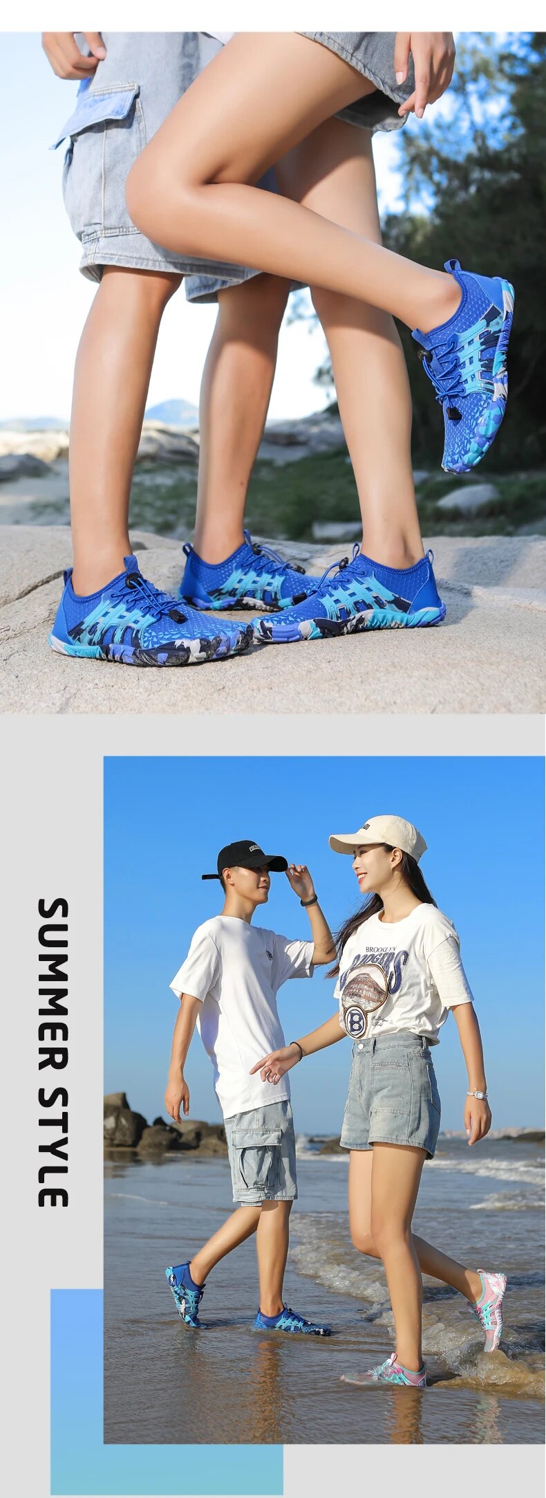 come4buy.com-Бързосъхнещи плажни водни обувки | Мъжки дамски маратонки Upstream